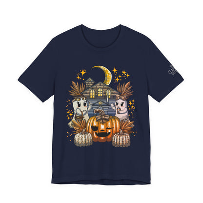 Halloween Pumpkin Unisex Jersey Short Sleeve Tee