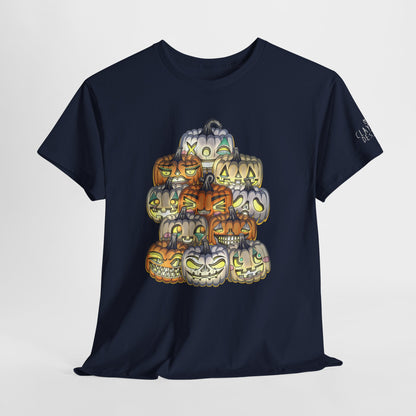 Halloween Pumpkin Unisex Heavy Cotton Tee