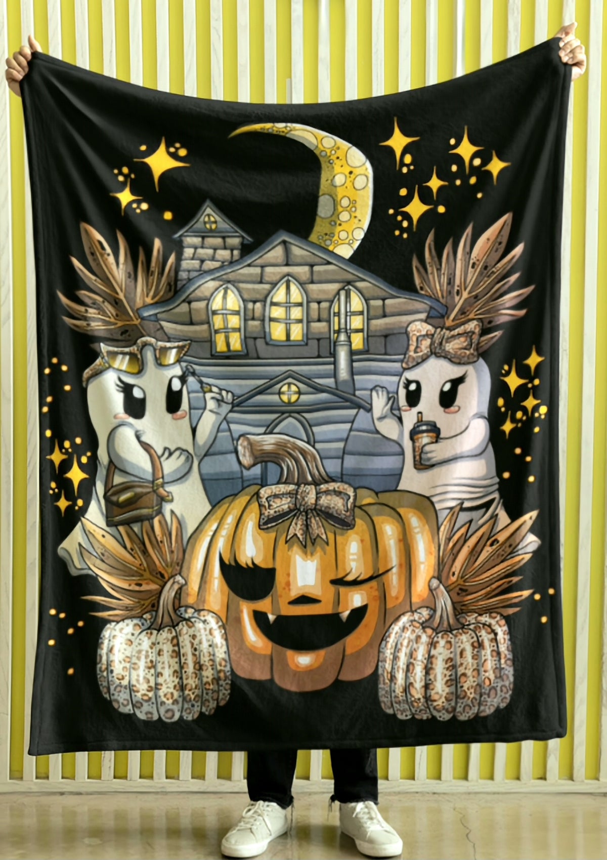Halloween Velveteen Plush Blanket-60' x 80'