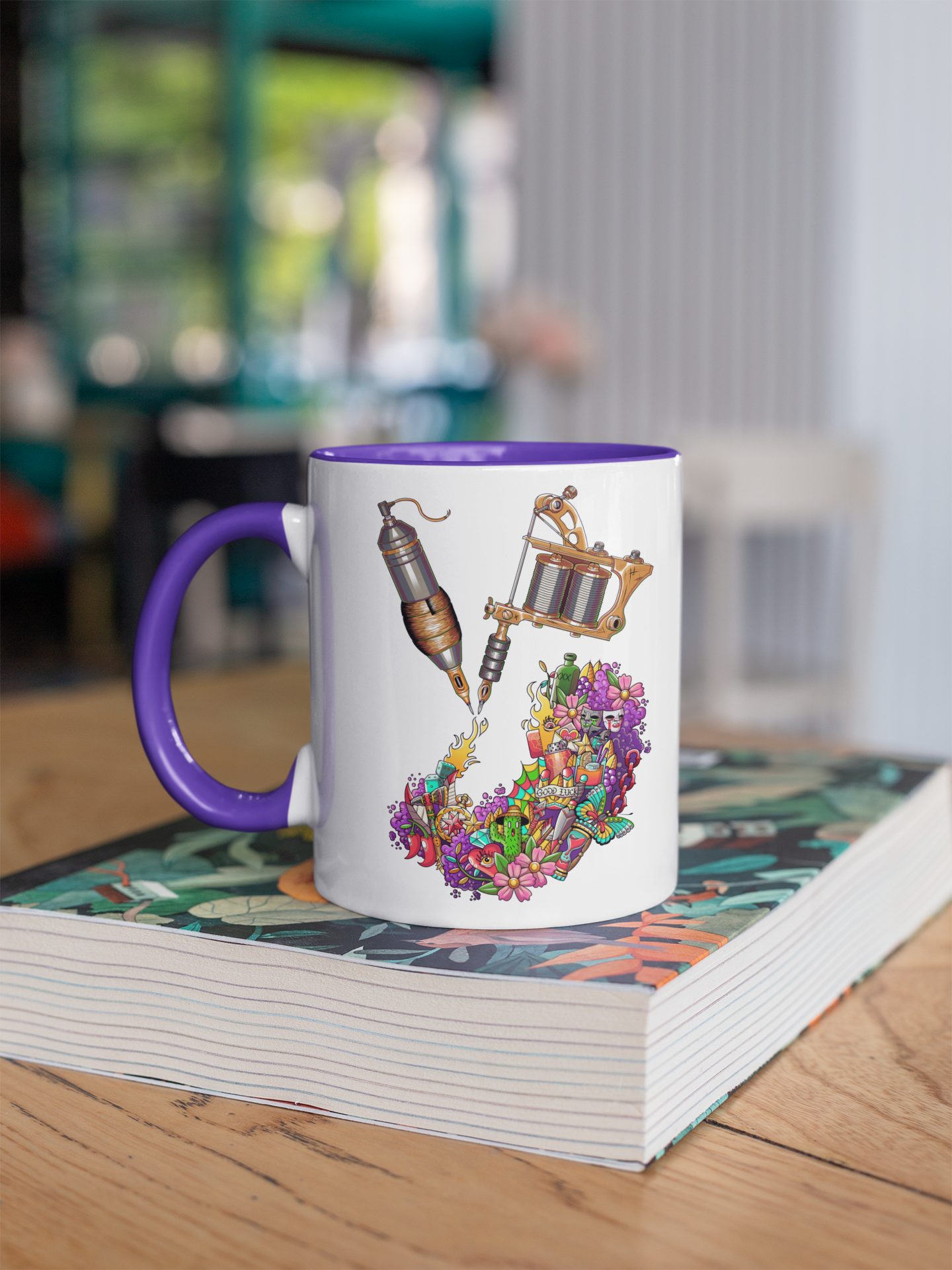 Accent Coffee Mug-Doodle Tattoo