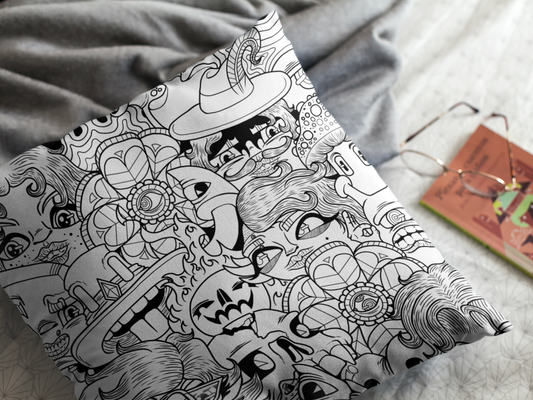 Spun Polyester Square Pillowcase