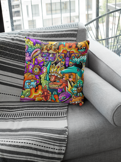Spun Polyester Square Pillowcase