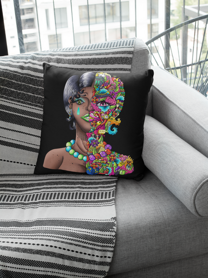Spun Polyester Square Pillowcase